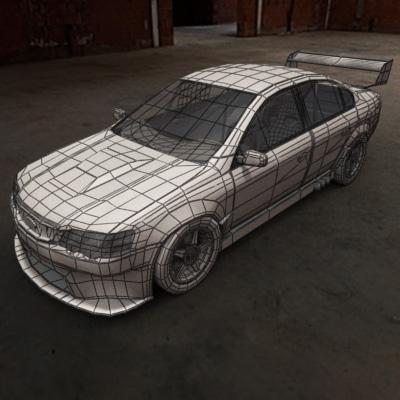 3D Model of 2009 Australian V8 Supercar - 3D Render 6
